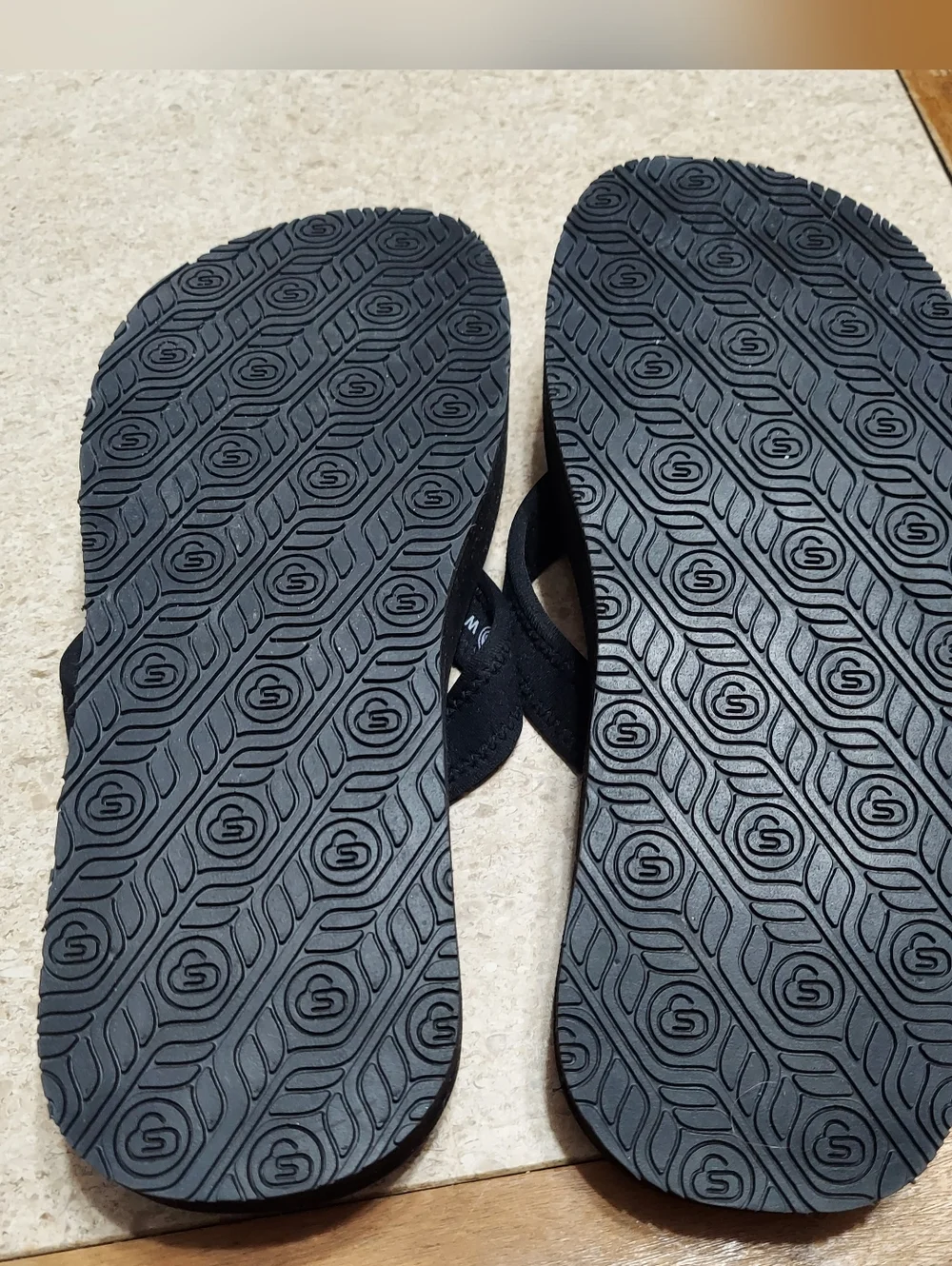 The Healing Sole Palmer Woman's Flip Flop Black Size 8